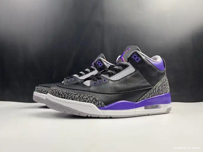 Rep Jordan Air Retro 3 050 CT8532 Black Court Purple 0610